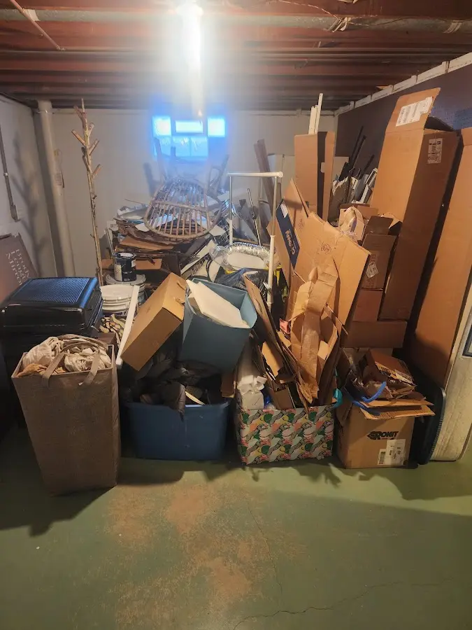 Roll-off dumpster container at job site for Yard Waste Dumpster Rental in Brisbane